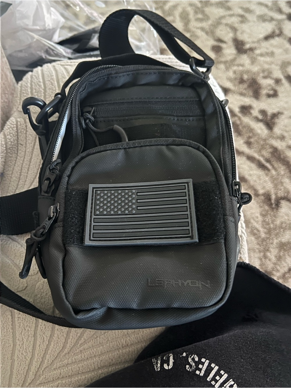Gym cross body sling bag magnetic